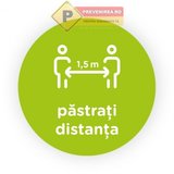 Semn verde deschis pastrati distanta